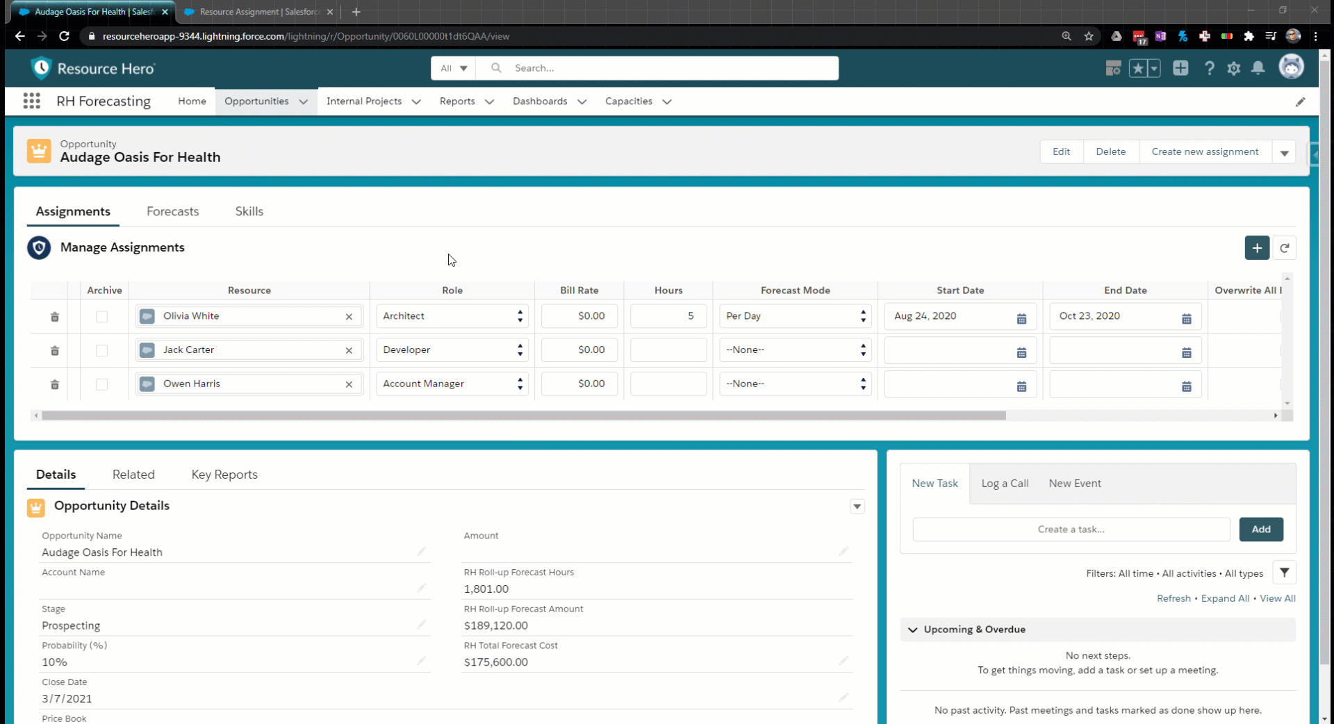 Add fields to the Manage Assignments lightning component