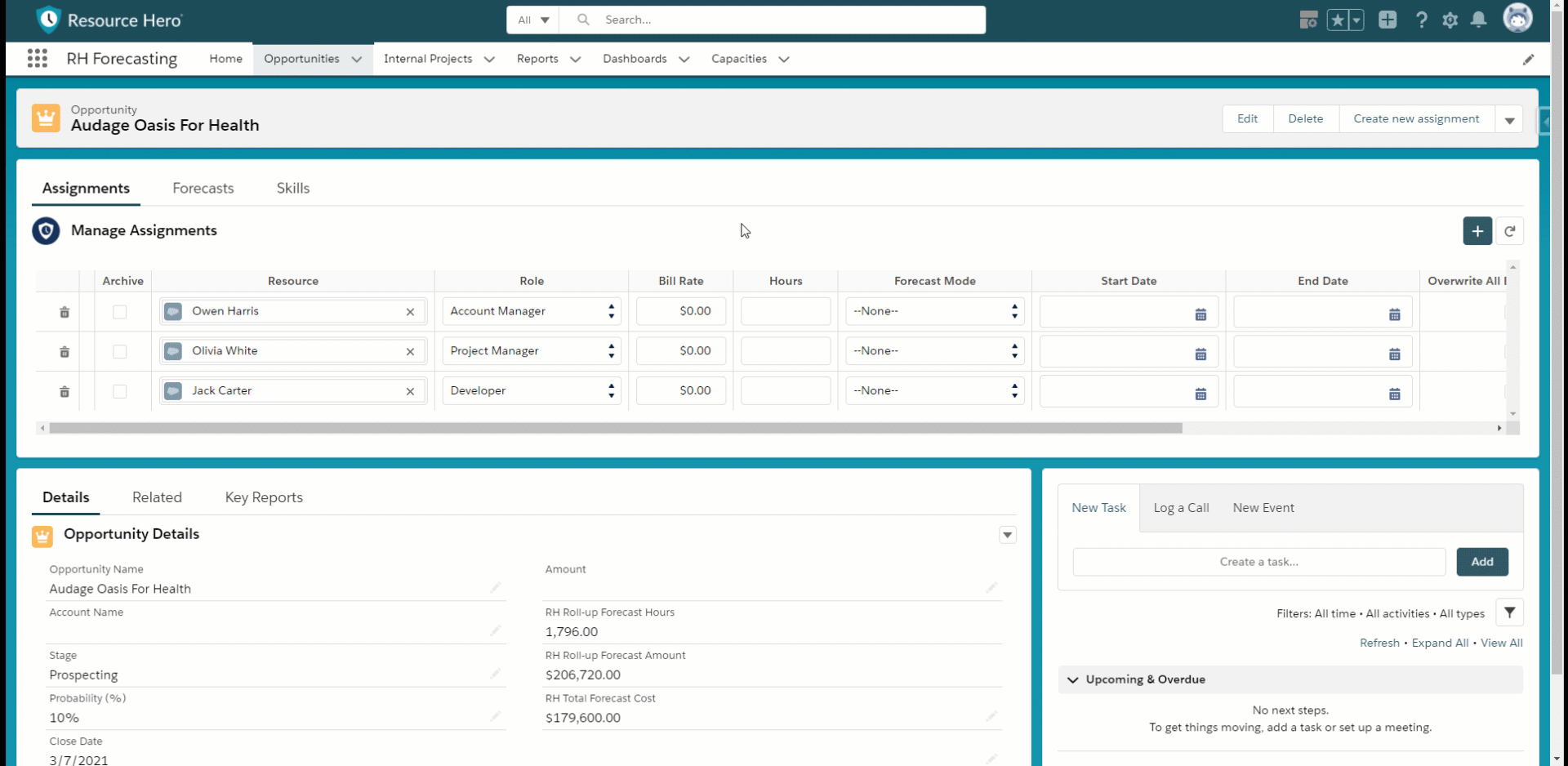 Update existing assignments with the Manage Assignments Lightning Component